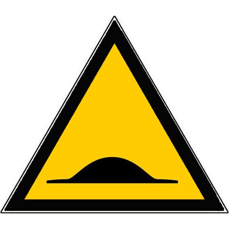 Panneau Attention ralentisseur - Rigide Triangle 100mm - 4180328