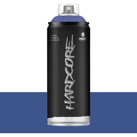 Bombe de peinture aérosol MTN Hardcore Bleu julione (RV-353) 0,4 L (1/2)