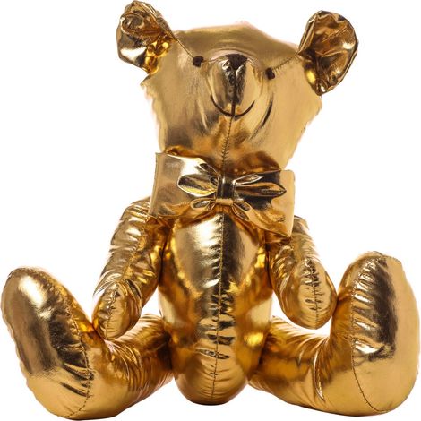 ORSETTO VELLUTO 40CM ORO