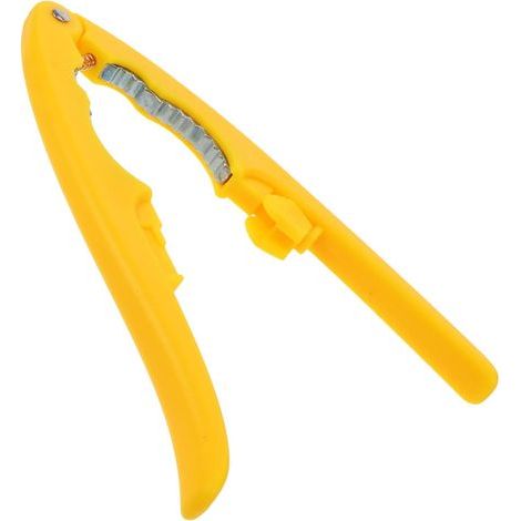 Multifunktionaler Nussknacker aus Zinklegierung, 19 cm, ergonomische Kastanienzange, gelb, robustes Werkzeug für Haushalt und Küche, rutschfester Griff (1/5)