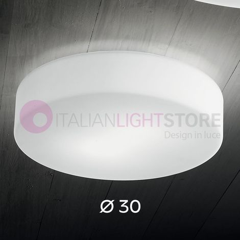 Graff Plafoniera Bianca D30 Collezione GRAFF Design Moderno Unica Luce Elegante (1/3)