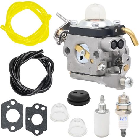 Carburateur pour Husqvarna 122LDX 122C 122LK débroussailleuse 2 Cycles 22 CC 966712701 967252801, remplace 581734301 574386701, avec pièces de Rechange (1/5)