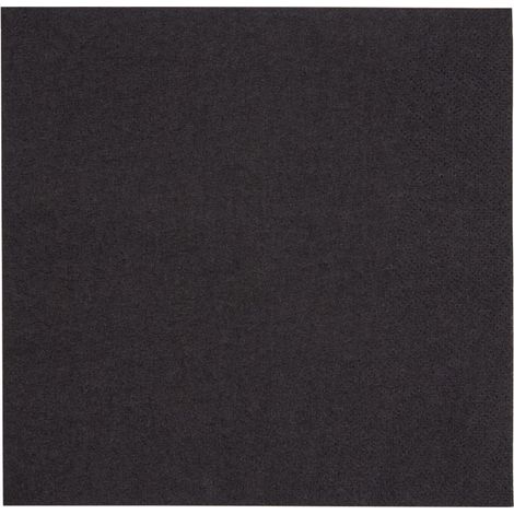 Serviettes snacking 2 plis pliage 1/4 330mm noires (lot de 2000) - FIESTA RECYCLABLE (1/3)
