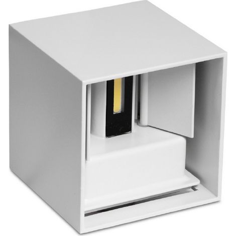Applique Led cubo da parete 6W Doppia emissione Bianco IP65 Bianco freddo 6000K Wisdom (1/5)