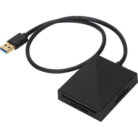 4-Steckplatz-USB-3.0-Kartenleser für Kameras und Dashcams, kompatibel mit verschiedenen Speicherkartenformaten. (1/5)