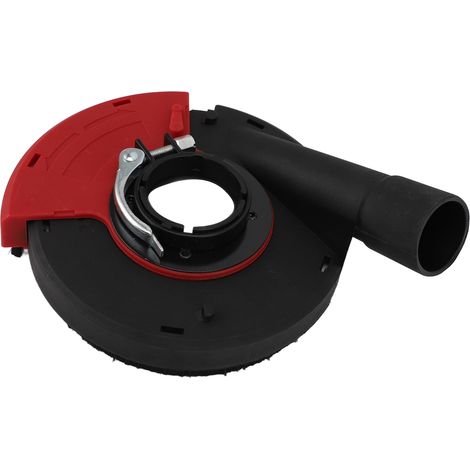 Carter de protection contre la poussière pour meuleuse d'angle 125/150 mm, en fonte PA66 rouge et noire, résistant à l'usure. (1/5)