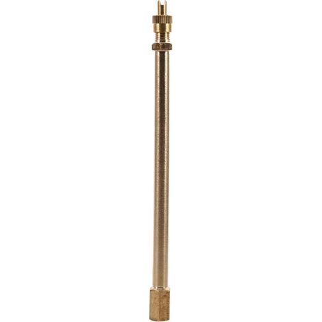 Ventilschaftverlängerung aus Messing für Kfz-Reifen, gerade Bohrung 140 mm (1/5)