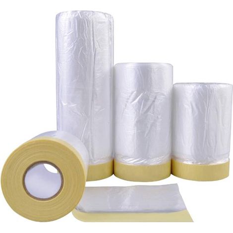 Cinta adhesiva y película de enmascarar, varios tipos de papel de enmascarar para cubrir la pintura del coche - 3 piezas (3 tamaños) (1/5)