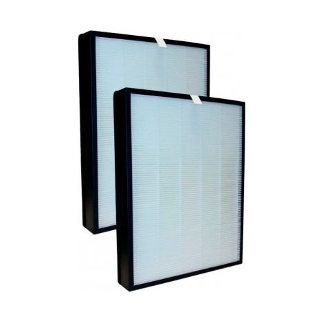 Pack 2 filtres HEPA+charbon Noaton FPK01 compatible avec Delonghi AC 75 (1/2)