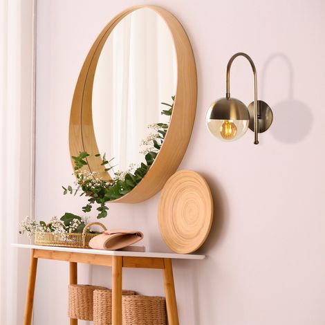 Wandlampe Bronzefarbene Glas-Carina