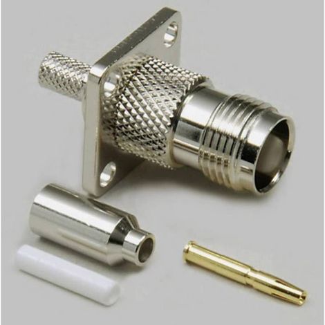 Connecteur TNC Polarité Inversée - Embase Femelle - Impédance 50 Ω - Pour Antennes Radio Fréquence - 1 Pièce