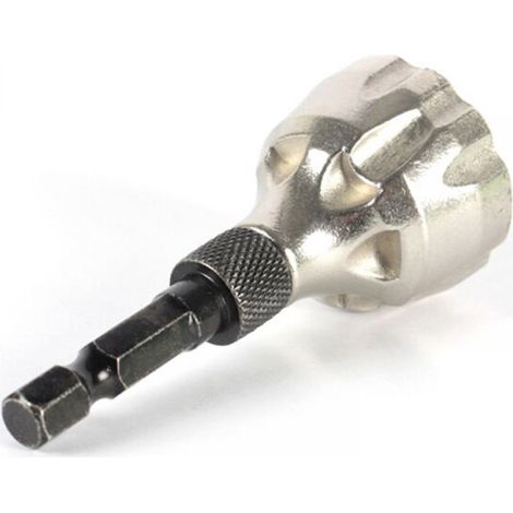 Outil d'ébavurage à chanfrein externe, tige hexagonale HSS, outils d'élimination des bavures avec lames en carbure, outil d'ébavurage pour boulons métalliques de 1/8" à 3/4" (319 mm)