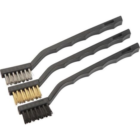 SET 3PCS CEPILLOS METALICOS TOLSEN
