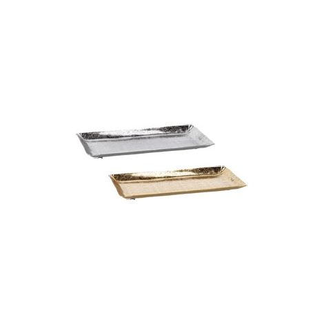 1 Pezzo Vassoio da Cucina in Metallo Rettangolare 30 x 14,5 cm 2 Colori (1/2)