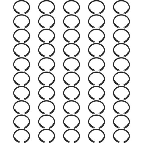 50pcs circlips en acier épaisseur 1,5mm haute dureté pour poulie d'embrayage compresseur 508 (1/5)