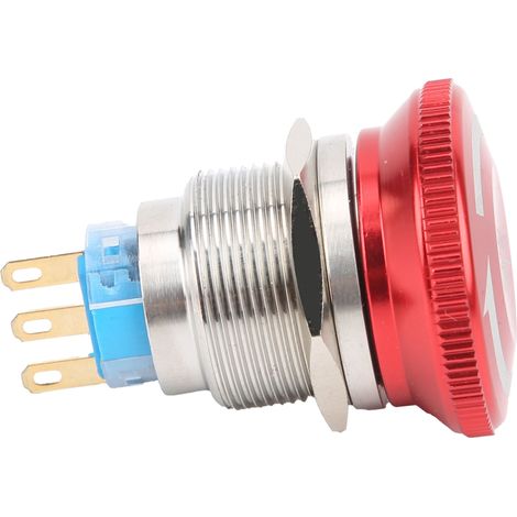 22 mm wasserdichter Not-Aus-Drucktaster mit Selbstverriegelung, Pilzkopf-Taster (3-polig) (1/5)