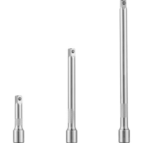 3/8-Zoll-Steckschlüsselverlängerungen, Chrom-Vanadium-Stahl, gerändelter Griff, für Kfz-Mechaniker (1/4)