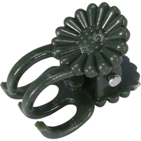 Lot de 20 clips en plastique pour support de plantes d'orchidée - Pinces pour plantes de jardin - Piquets pour soutenir les tiges de vigne (1/4)