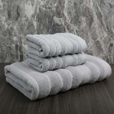 3er-Set Baumwollhandtücher, Kosmetik-Geschenkset, weiche und saugfähige Frotteehandtücher fürs Badezimmer (1/4)