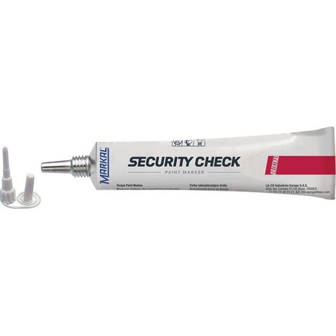 Vernis à visser SECURITY CHECK rouge tube 50ml MARKAL