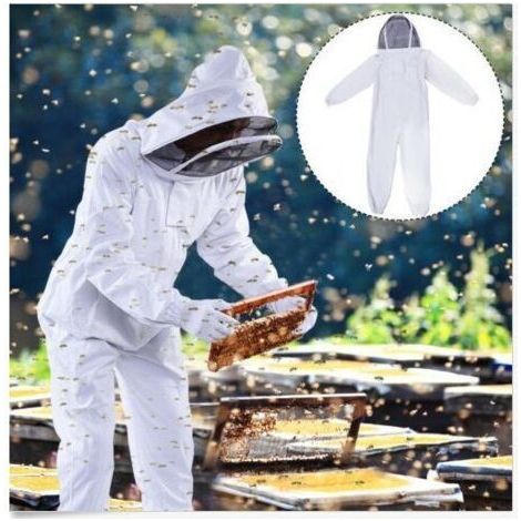Combinaison d'apiculteur en coton épais – Voile d'escrime – Taille XL – Protection optimale contre les piqûres d'abeilles (1/5)