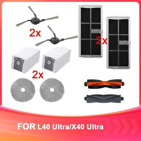 Accessoires pour Aspirateurs Robots pour Dreame L40 Ultra/X40 Ultra Sac à Poussière en Chiffon Filtre HEPA (1/4)