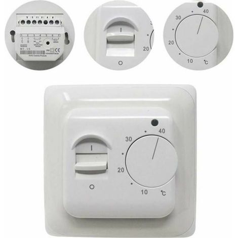 Thermostat de chaudireManuel Thermostat dambiance Chauffage au Sol Electrique avec sonde AC 220V 16A Rgulateur de Odipie (1/5)