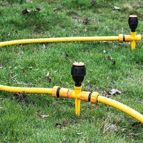Tête d'arrosage rotative automatique pour espaces verts, irrigation de pelouse à 360 degrés, dispositif d'irrigation pour potager-AquaForge (1/2)