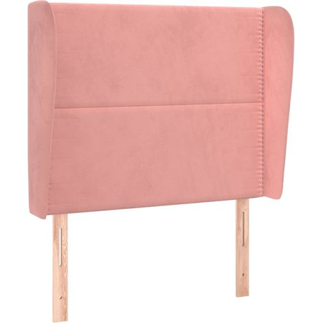 Maison Exclusive - Testiera ad Orecchio Rosa 103x23x118/128 cm in Velluto