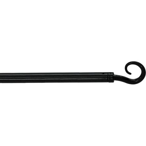 Tringle déco extensible 60 à 80 cm fer forgé Spiralia