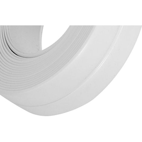 Bande d'étanchéité adhésive pour lavabo et mur - Bordure de protection pour cuisine (Blanc 22mm x 3.2m)