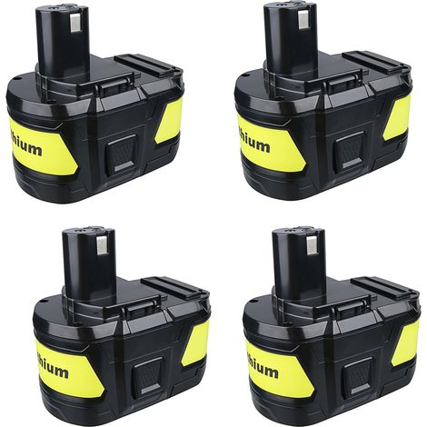4X 18V 9.0Ah Batterie pour Ryobi One+ P108 P109 RB18L50 RB18L40 RB18L25 P108 P107 P122 P104 P105 P102 P103 avec Indicateur LED (1/5)