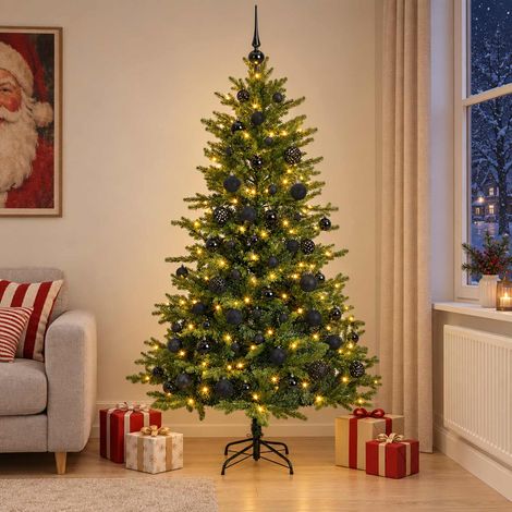 vidaXL Árbol de Navidad Artificial con Adorno 180 cm 300 LED (1/4)