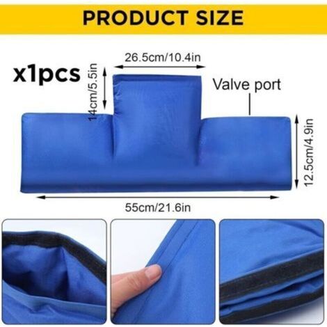 Housse d'isolation pour compteur d'eau 55x25cm – Protection antigel – Tissu Oxford imperméable – Installation facile avec clapet anti-retour (1/3)