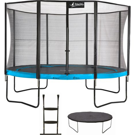 Trampoline KANGUI - PUNCHI Ø 360‑365 cm – Enfant – Rebond Sportif – Échelle & Bâche – Garantie 5 ans (1/4)