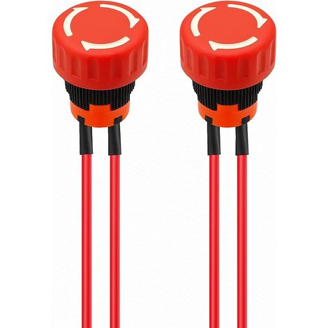 Interrupteur à Bouton-Poussoir D'arrêt d'urgence en Métal de 16mm, Verrouillage, 12-250V/10A, Acier Inoxydable, Trou de Montage de 0.63" (1/4)