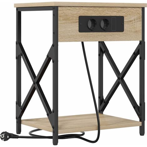 Maison Exclusive - Nachttisch Sonoma-Eiche 41 x 31 x 51 cm Holzwe