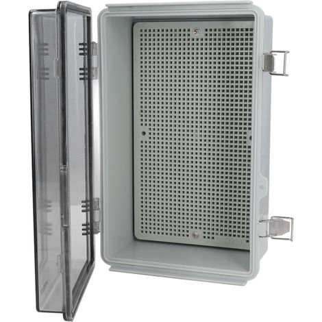 Boîte de jonction électrique étanche 175 x 275 x 110 mm IP67 en plastique ABS avec plaque de montage (1/5)