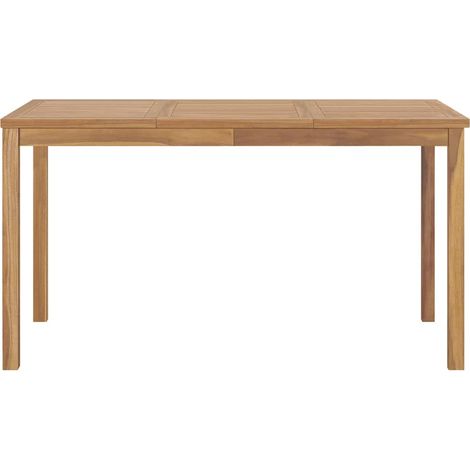 Maison Exclusive - Garten-Esstisch 140x80x77 cm Massivholz Teak