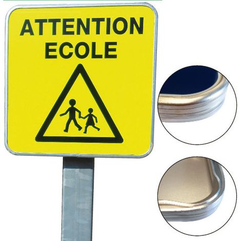 Panneau Ecole Fluo (WECOLFLU35) - 350 x 350 mm