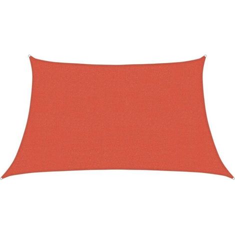 Sonnensegel 160 g/m² Terrakotta 3/4 x 2 m HDPE (1/5)