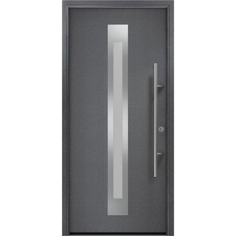 Hörmann Ecostar Haustür "ISOPRO Secur IPS 770S", anthrazit metallic (CH 703), 110 x 210 cm (B x H), DIN Rechts