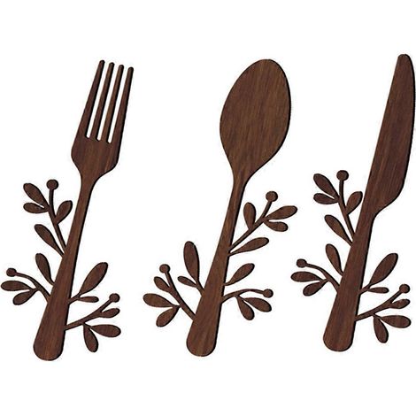 Lot de 3 pendentifs décoratifs en bois forme tasse à café 26x10,8 cm - Déco intérieure/cuisine - Idée cadeau pendaison de crémaillère +2 pièces (1/5)