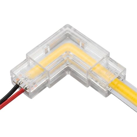 Eckverbinder für 8-mm-COB-LED-Streifen, Klickmontage, Kabelverbinder (1/4)