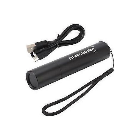 Lampe torche UV, 365 nm, filtre UV multicouche, charge USB, détection précise, 2200 mAh, lampe portable de détection d'urine de chat pour le contrôle des champignons (1/5)