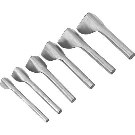 Set mit 6 DIY-Lederlochern, V-förmig, Gürtelendenschneider 15-40 mm zum Heimnähen (1/5)