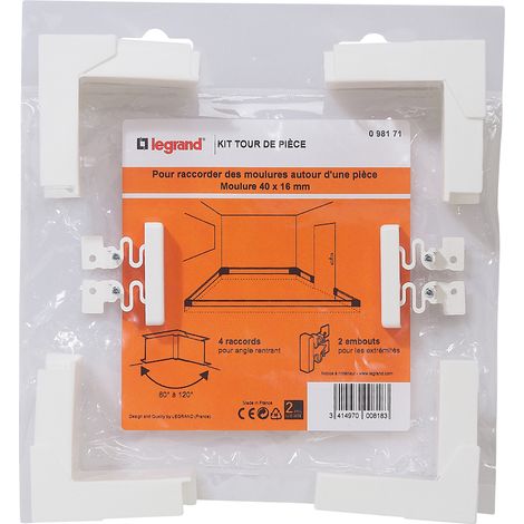 Legrand - Kit tour de pièce - Pour moulure section 40x16mm