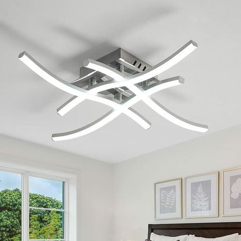 28W LED-Deckenleuchte, modernes Design, 2520 Lumen, 6000K Innenbeleuchtung, für Wohnzimmer, Schlafzimmer und Balkon. (1/5)