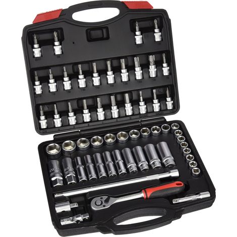 Rothenberger SUPER-EGO SEH000800 - Set di chiavi a bussola 3/8"-57 pcs s.e., Nero