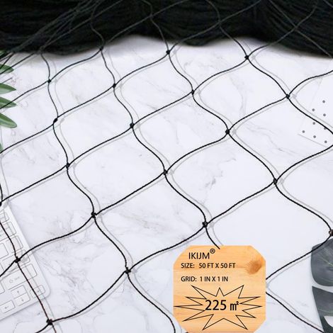 Filet de protection pour jardin et verger - Maille résistante pour oiseaux et animaux - 15m x 15m (1/5)